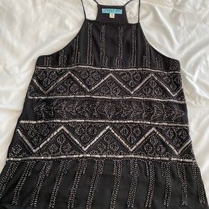 Cocktail/holiday black long cami.